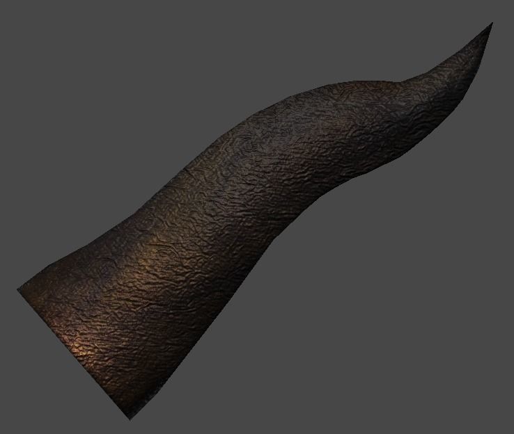 Kris Knife1 Low-poly 3D model_9