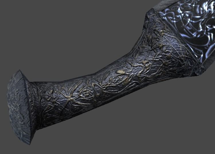 Kris Knife1 Low-poly 3D model_4