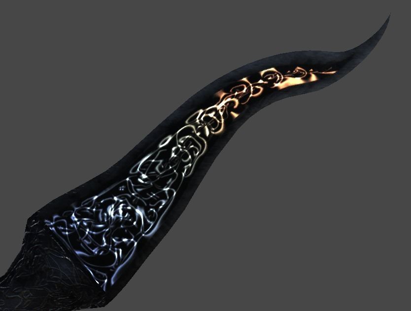 Kris Knife1 Low-poly 3D model_10