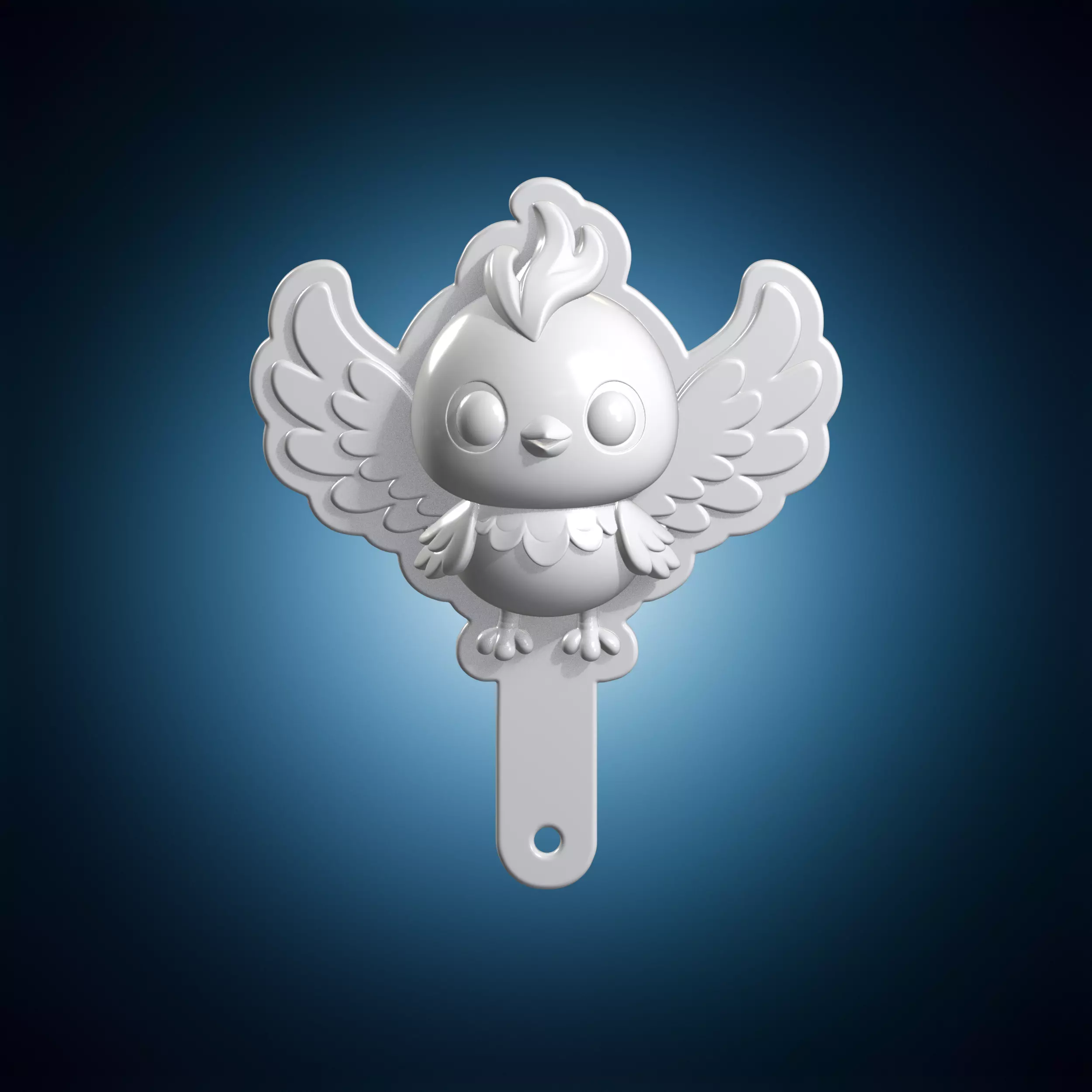 Cute Phoenix Bookmark 3D Print Model 3D print model