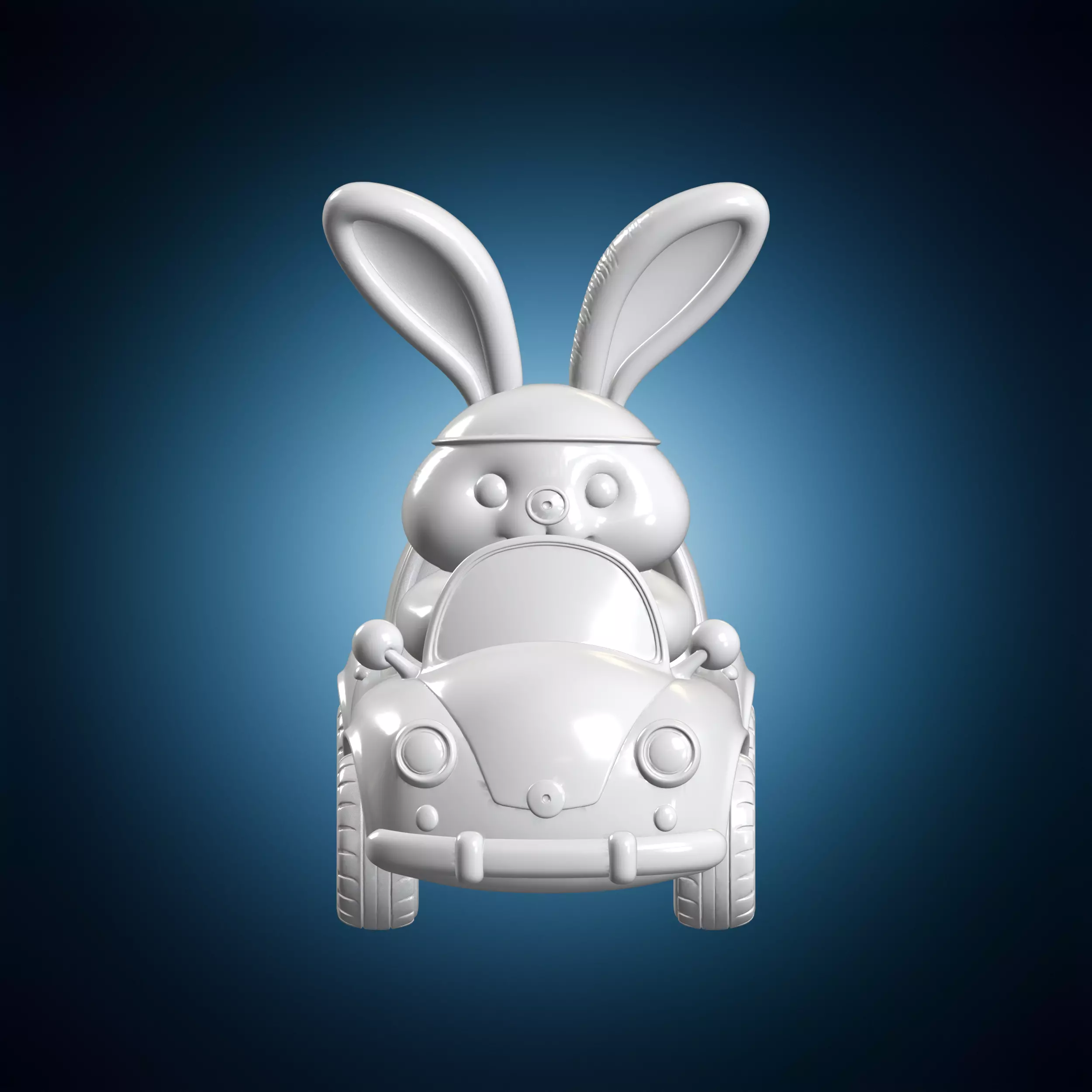 Bunny Car 3D Print Model 3D print model