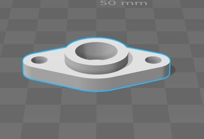bearings holder D12dot7 B6 d5 3D print model