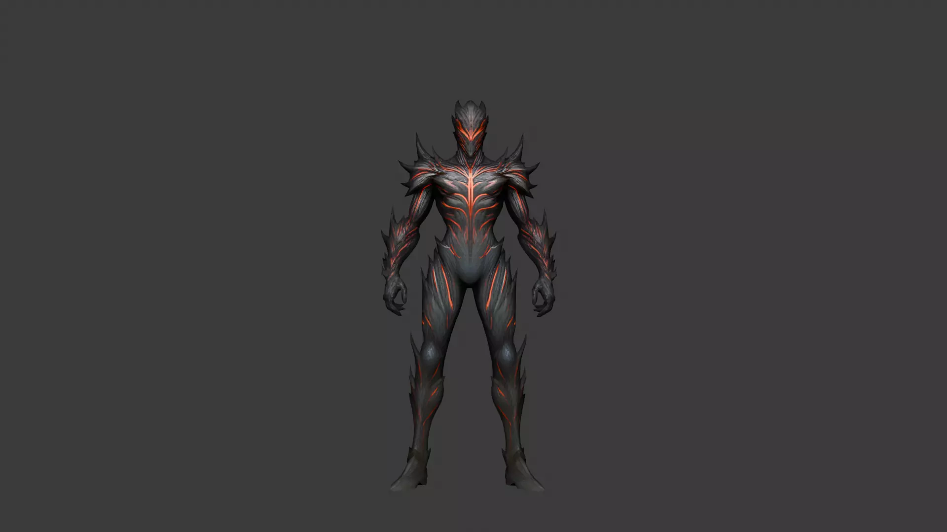 red demon redy for game Low-poly 3D model