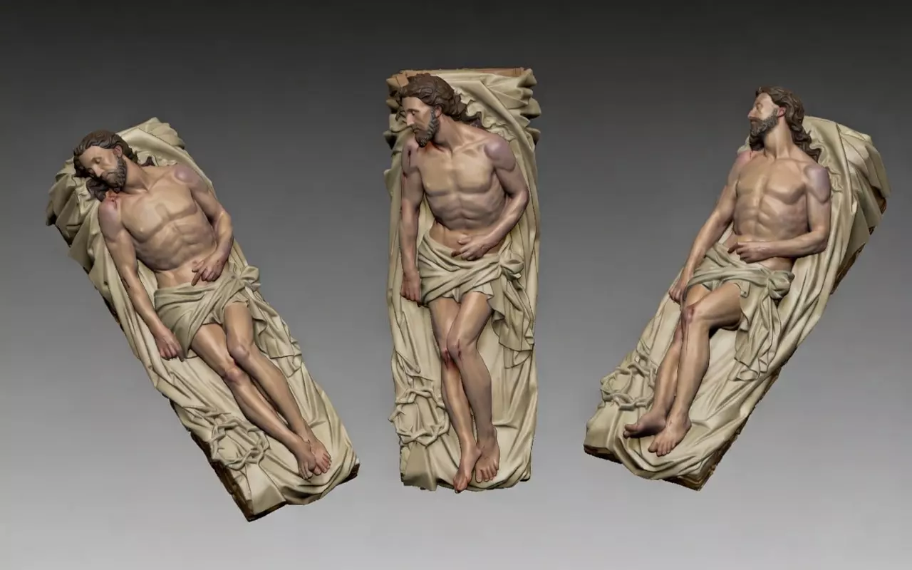 Jesus Lying Statue STL Model for 3D Printing 729838 3D print model