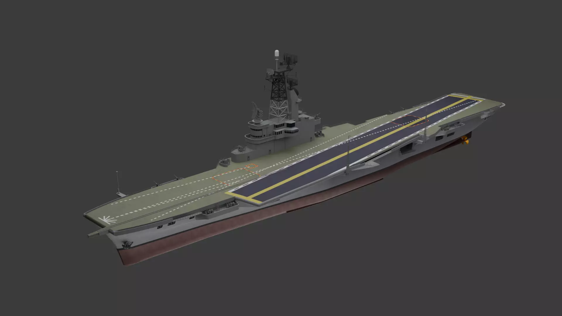 Argentina Aircraft Carrier ARA Veinticinco de Mayo 3D model