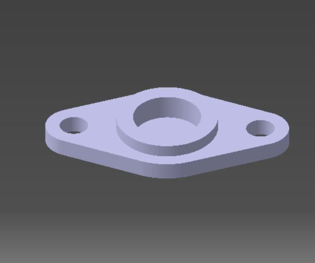 bearings holder D19 B7 d8 3D print model_1