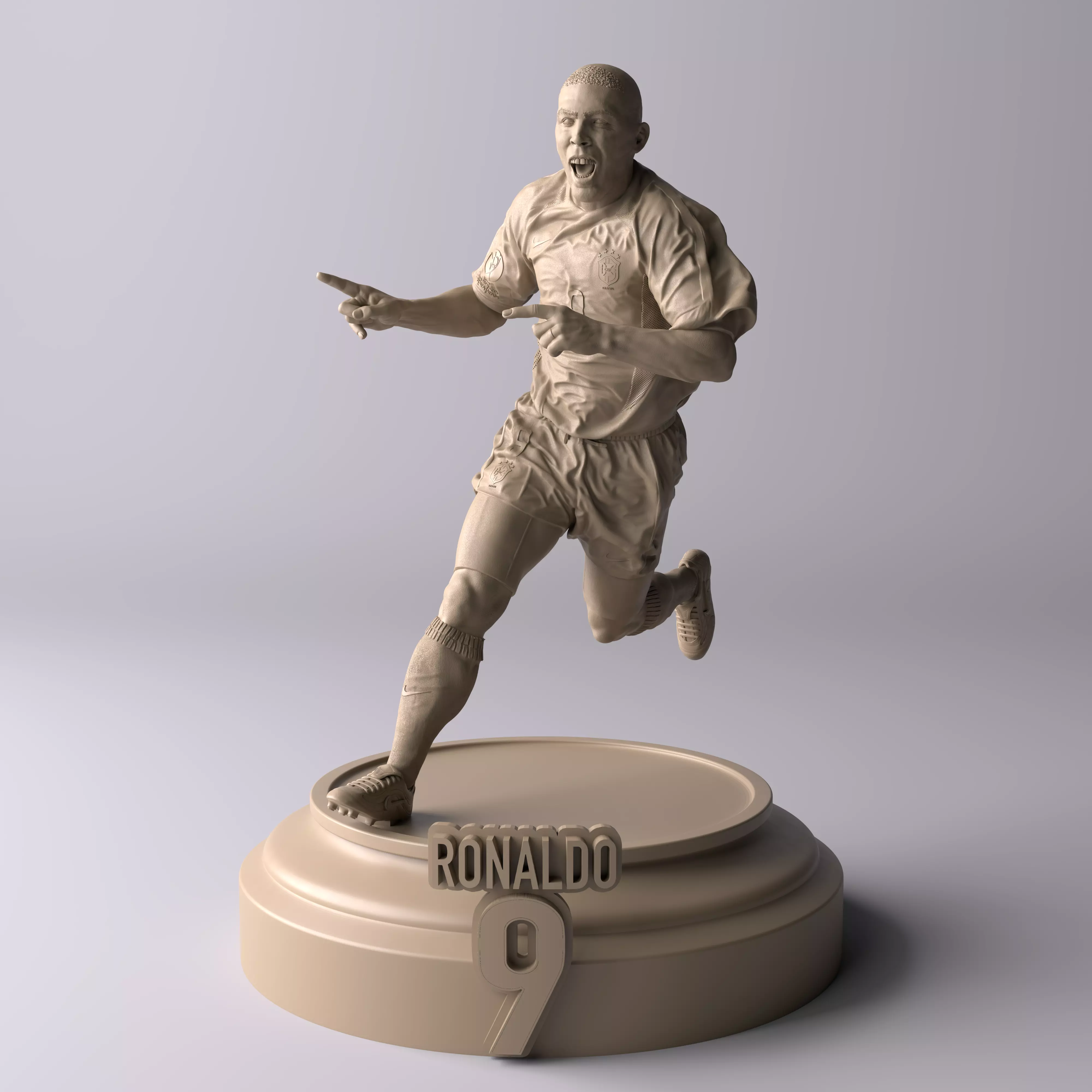 Ronaldo Nazario Brazil 2002 Premium Statue Collectible Figure 3D print model