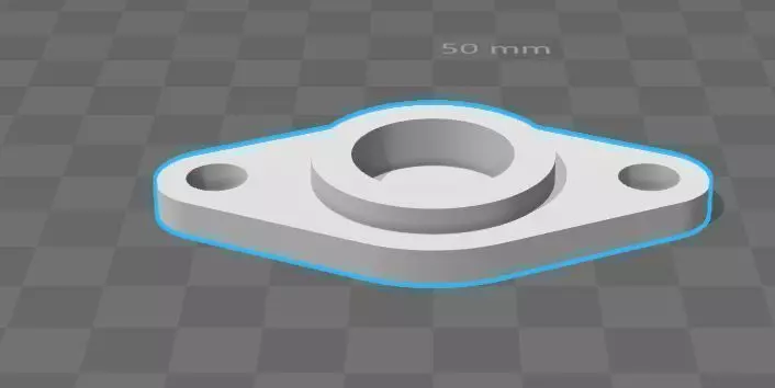 bearings holder D21 B7 d8 3D print model_0