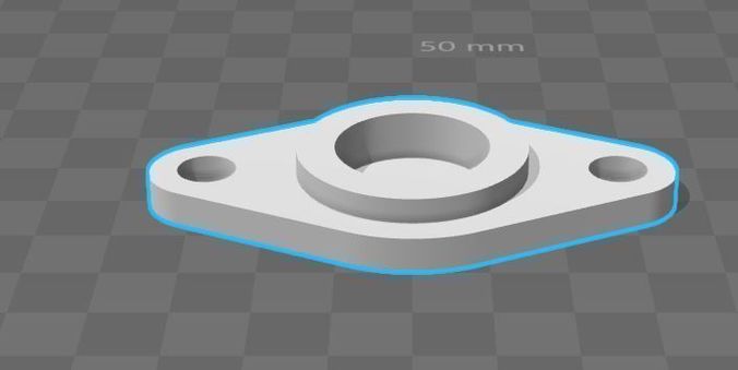 bearings holder D21 B7 d8 3D print model
