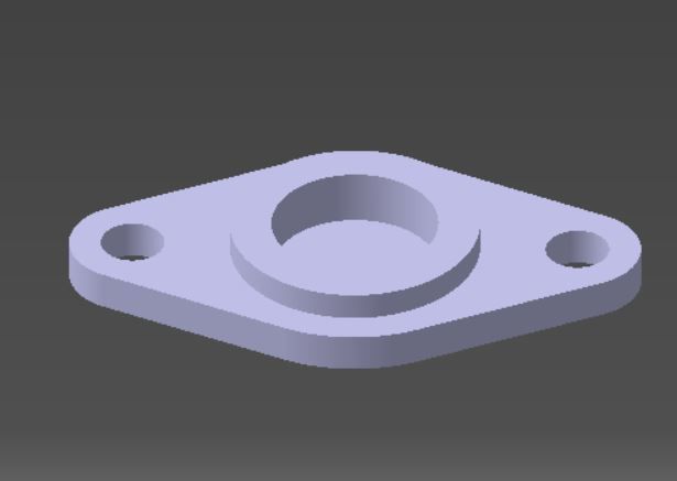 bearings holder D21 B7 d8 3D print model_1