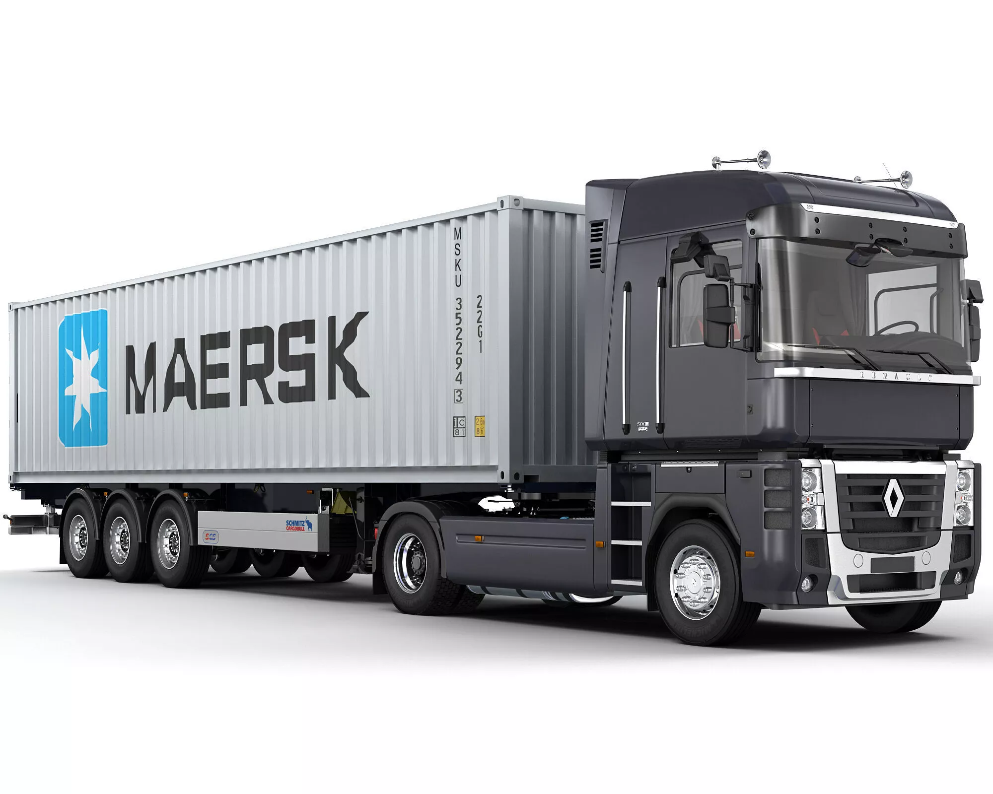 Renault Magnum Container 3D model