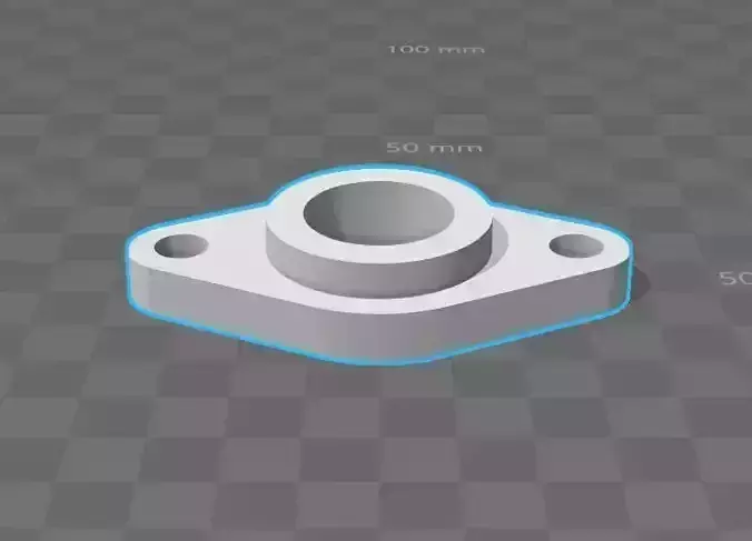bearings holder D22 B11 d8 3D print model