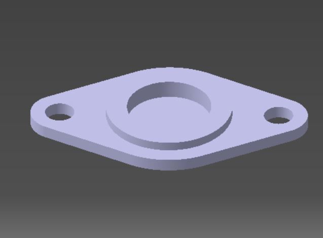 bearings holder D23 B5 d8 3D print model_1