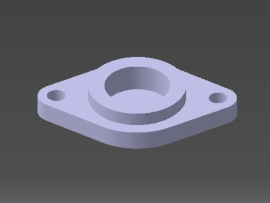 bearings holder D28 B12 d8 3D print model