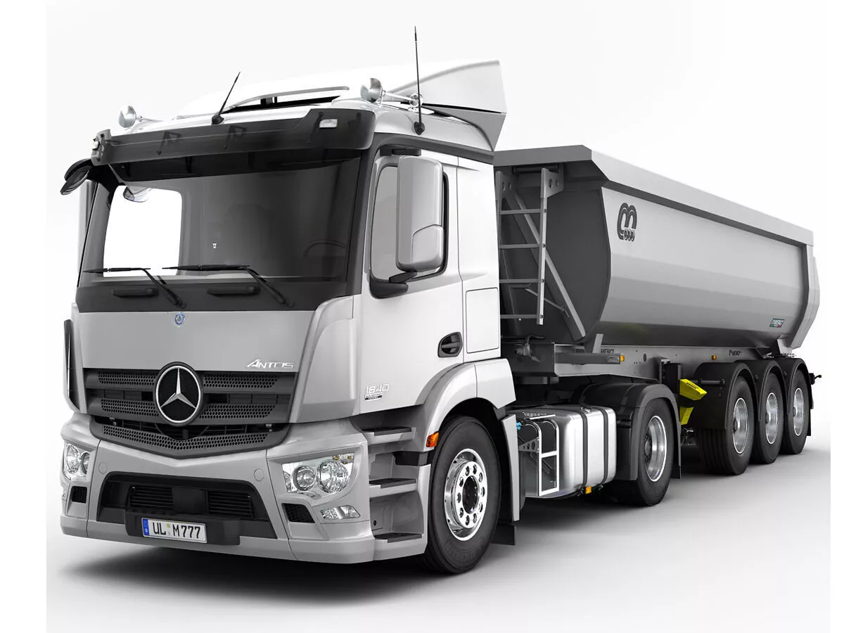 Mercedes Antos Tipper Trailer 3D model