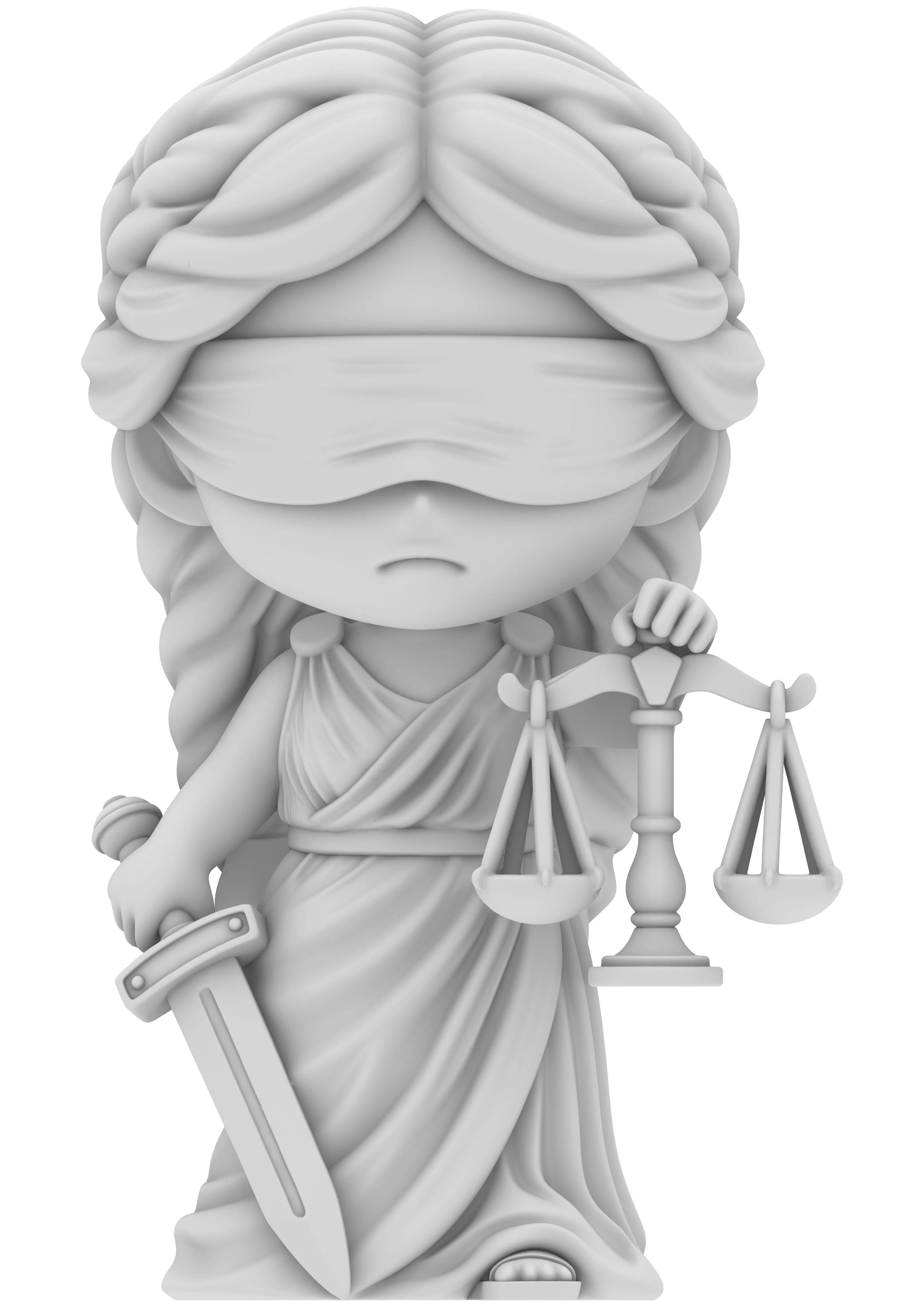 Chibi Justitia 3D print model