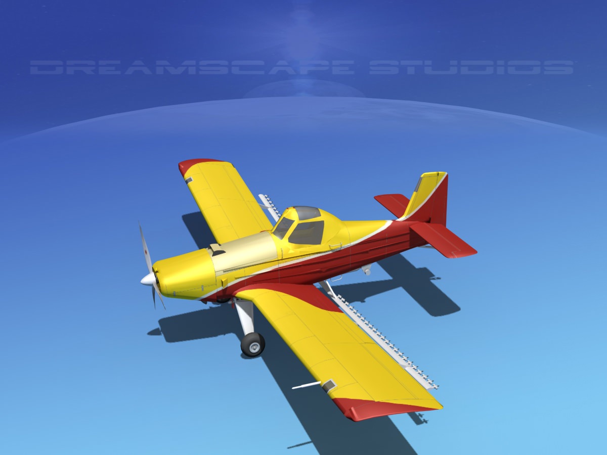 EMB-202 Crop Duster v05 3D model_5