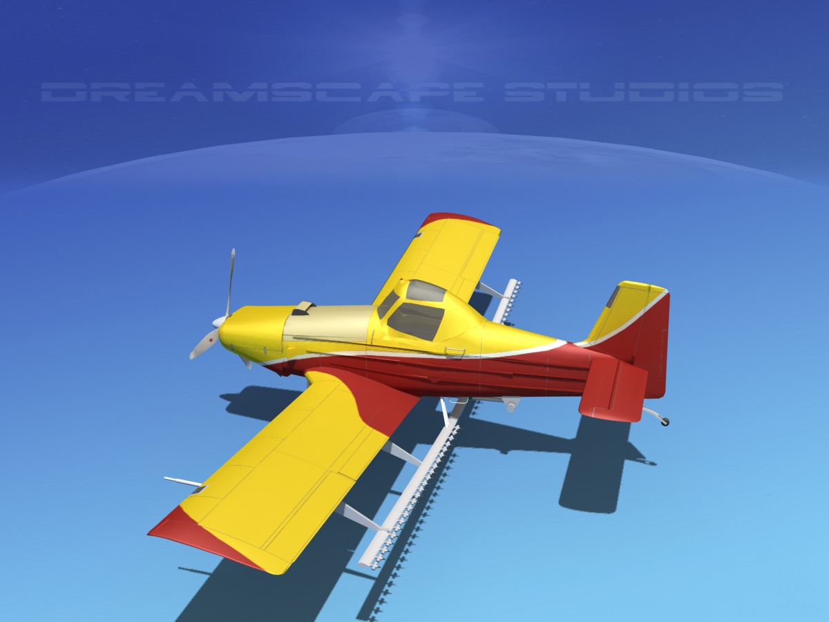EMB-202 Crop Duster v05 3D model_9