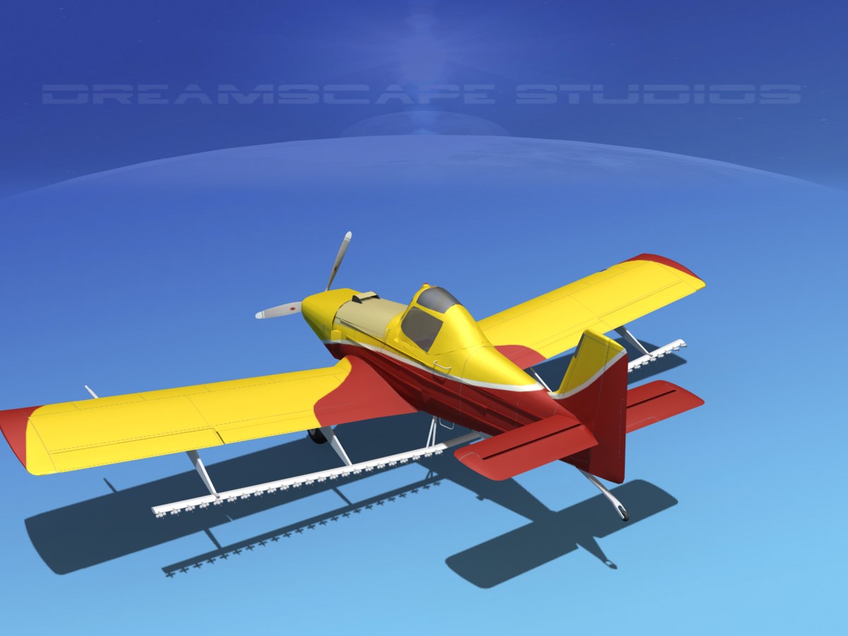 EMB-202 Crop Duster v05 3D model_10