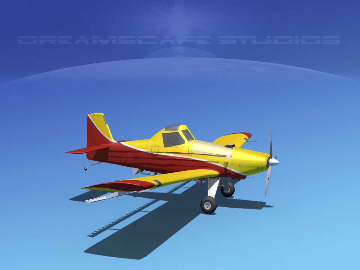 EMB-202 Crop Duster v05 3D model_2
