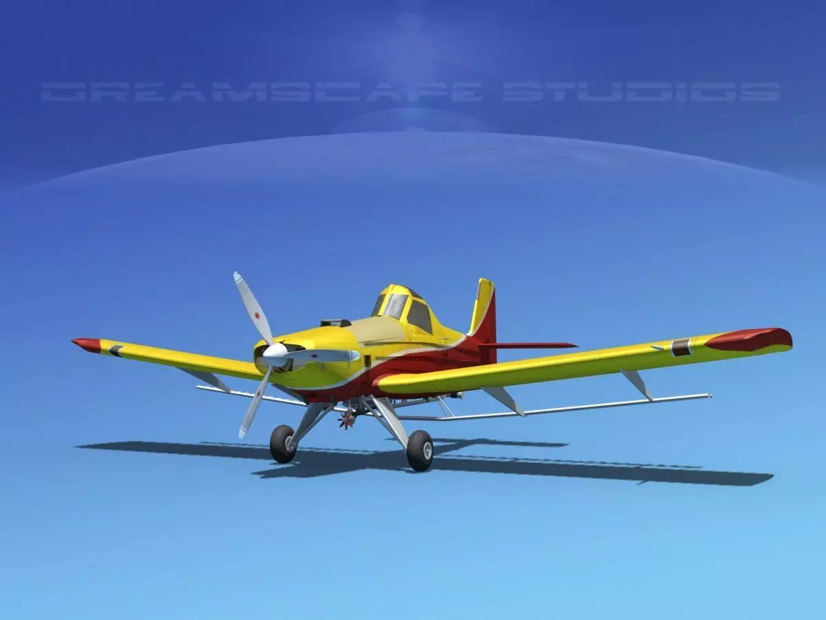 EMB-202 Crop Duster v05 3D model_0