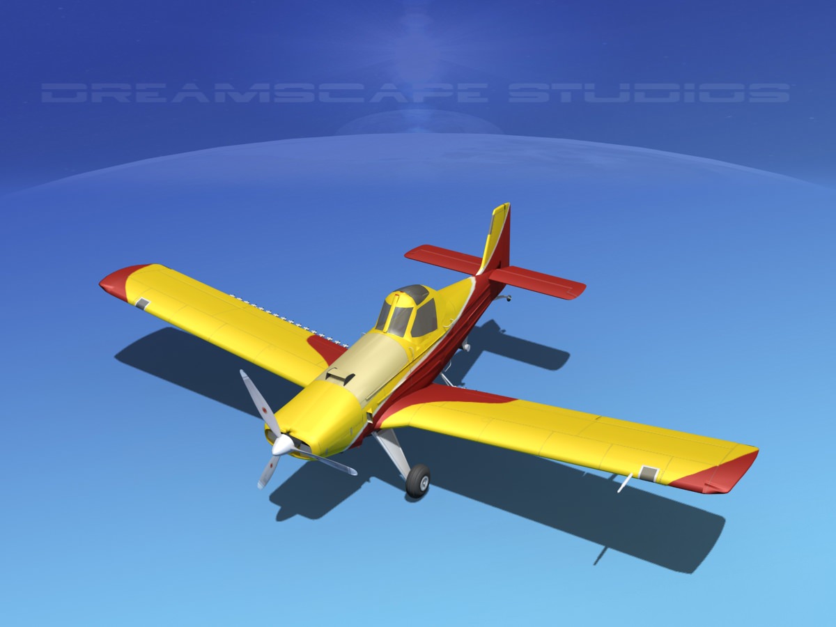 EMB-202 Crop Duster v05 3D model_6