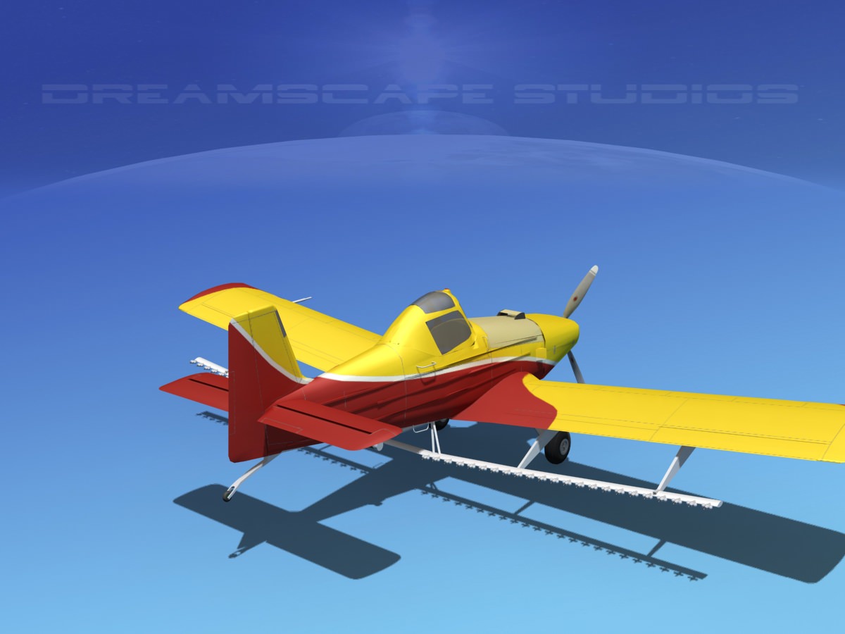 EMB-202 Crop Duster v05 3D model_7