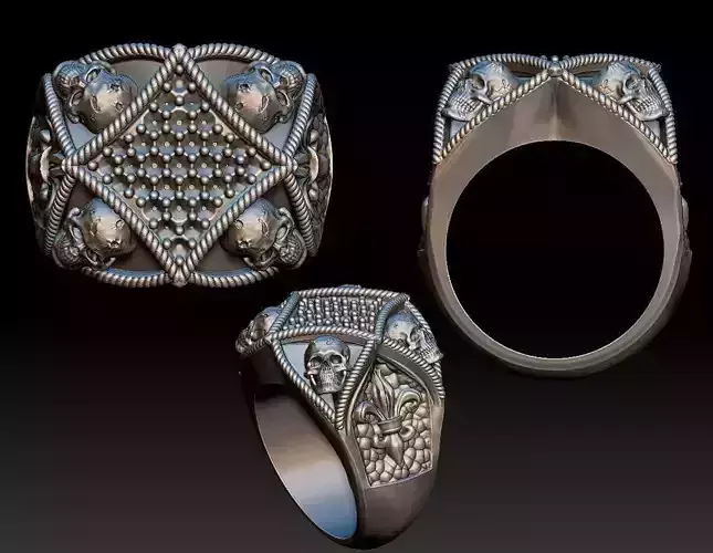 Diamond Skull ring 