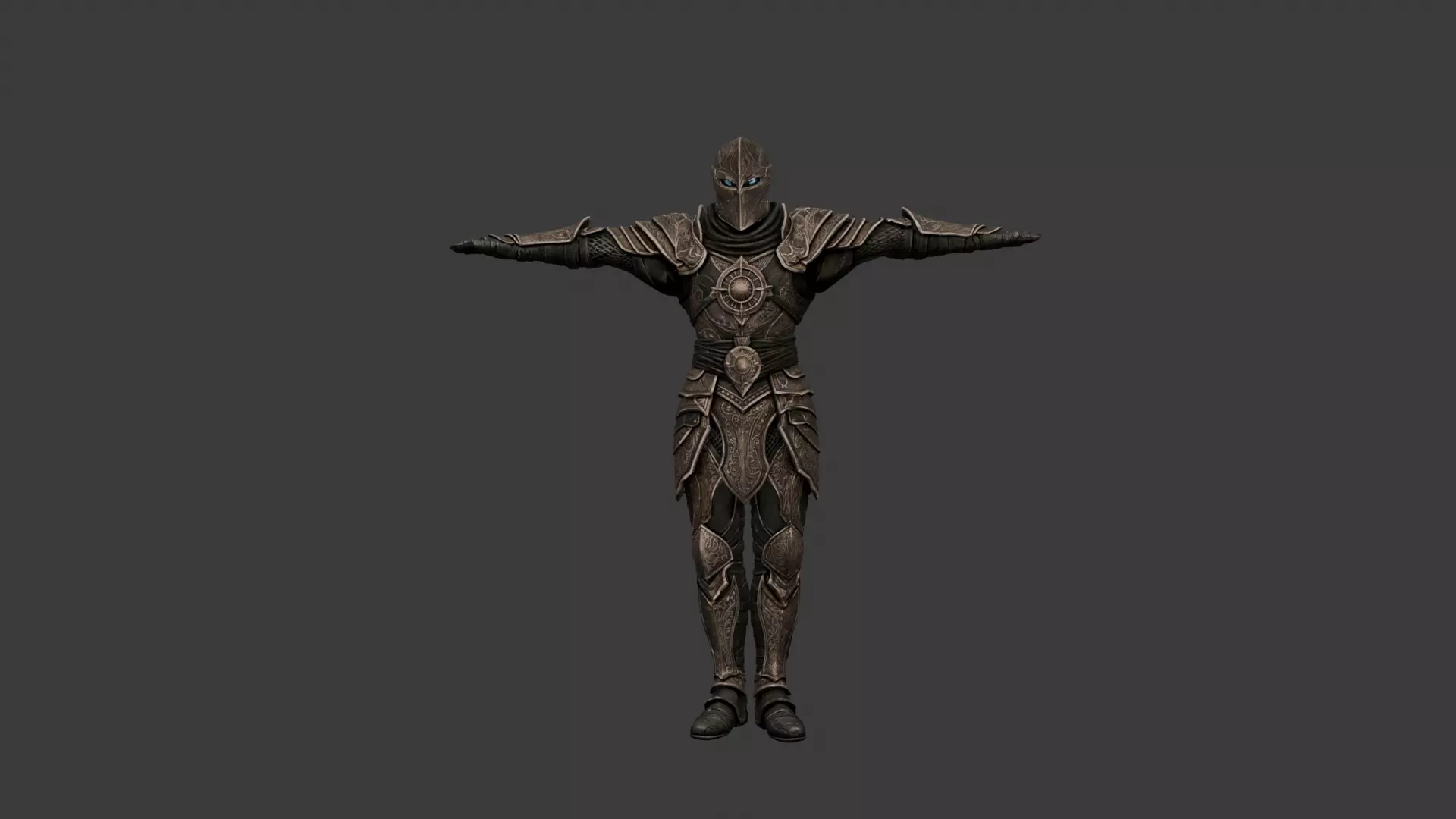 woriar with normal and iron style and with extaren chout 3D model