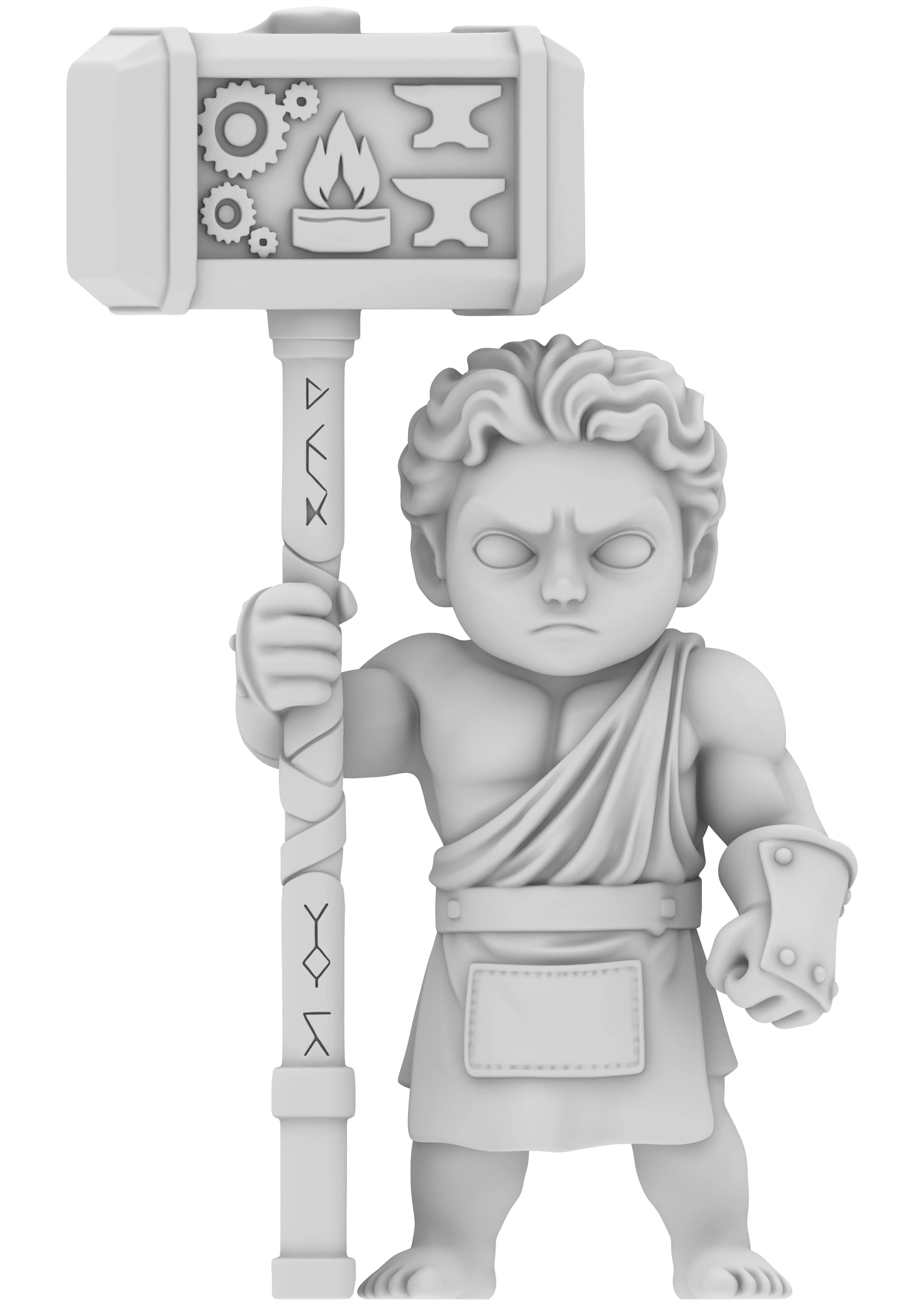 Chibi Hercules 3D print model