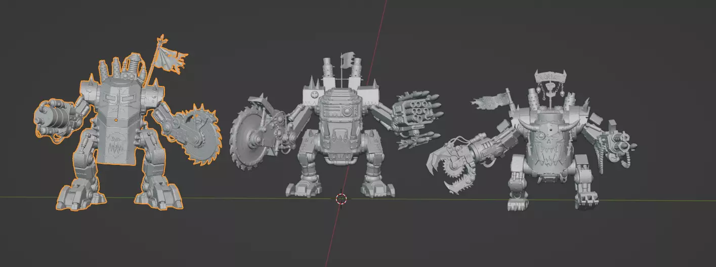 Heavy Armored Ork Cans 3D print model