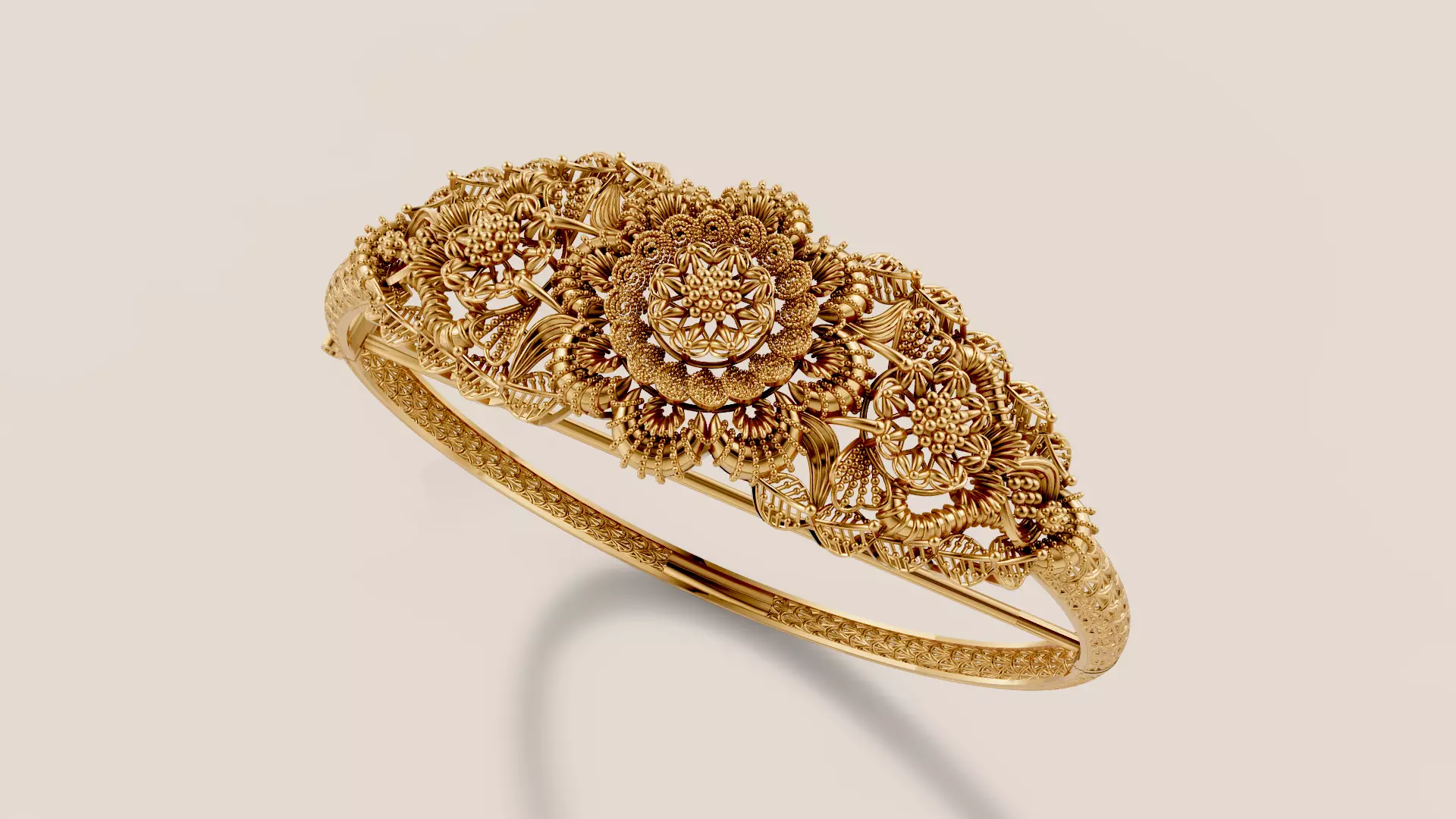 Fusion Filigree Bracelet Bangle 1 Free 3D print model