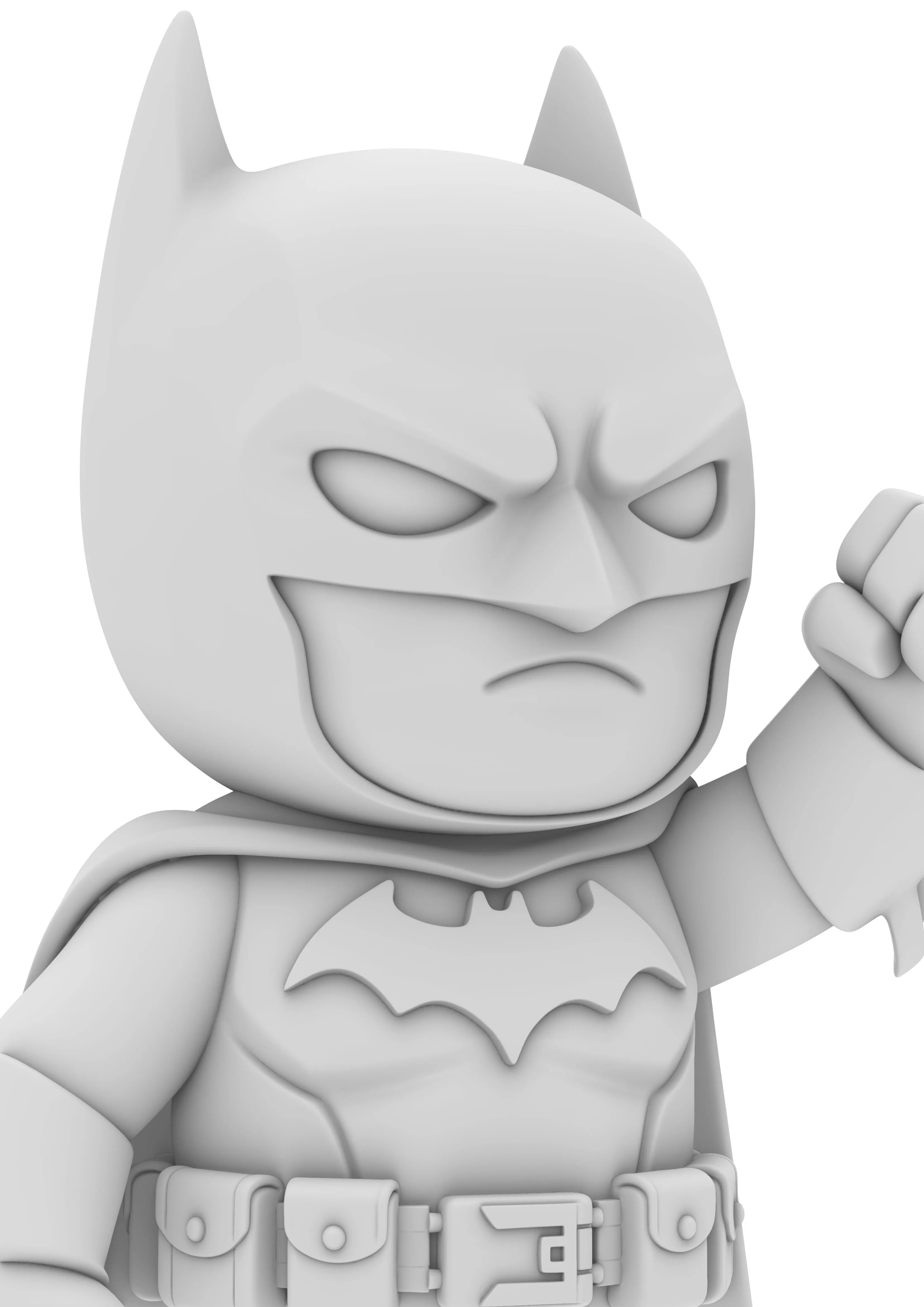 Chibi Bat Hero Figur im Batman 3D print model
