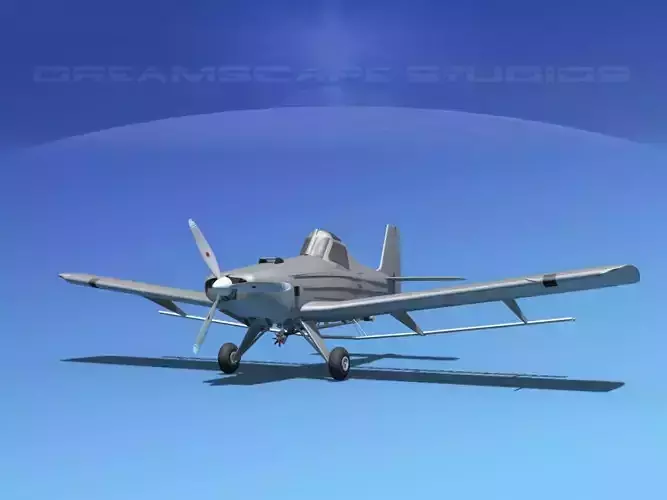 EMB-202 Crop Duster Base Model 3D model