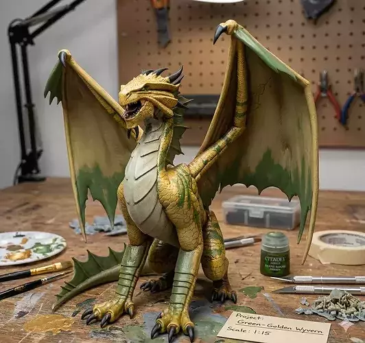 DnD Ancient Bronze Dragon Miniature