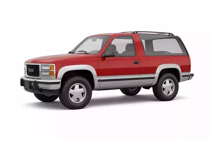 Vintage Full Size 2 Door SUV 3D model 4