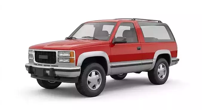 Vintage Full Size 2 Door SUV 3D model