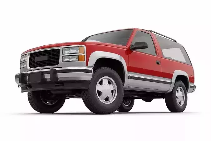 Vintage Full Size 2 Door SUV 3D model 5