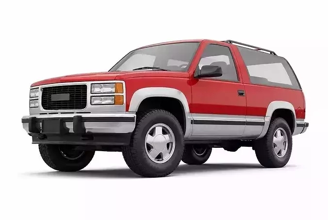 Vintage Full Size 2 Door SUV 3D model 3