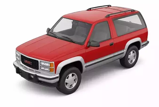 Vintage Full Size 2 Door SUV 3D model 2