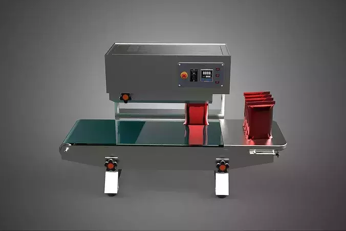 HORIZONTAL POUCH FOIL SEAL SEALING SEALER MACHINE FOOD PACKING 3D model