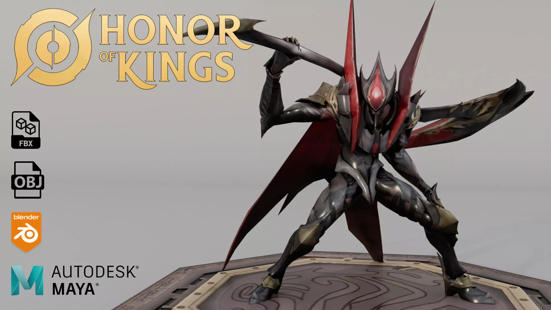 BAI QI - HONOR OF KINGS 3D print model