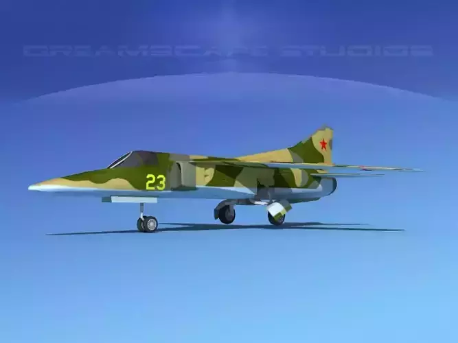 Mig-27 Flogger LP USSR Low-poly 3D model