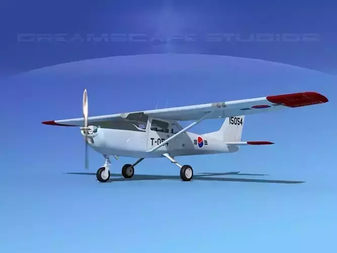 Cessna T-41 Mescalero Korean AF 3D model