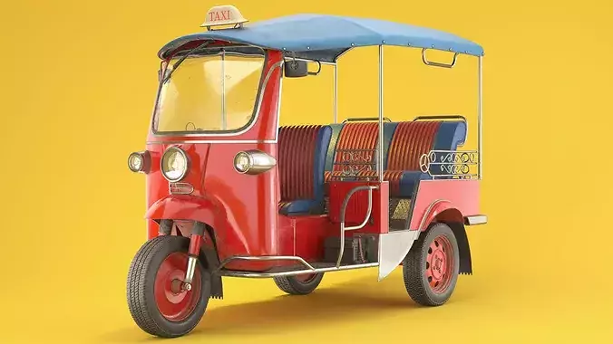 Tuk Tuk Taxi PBR