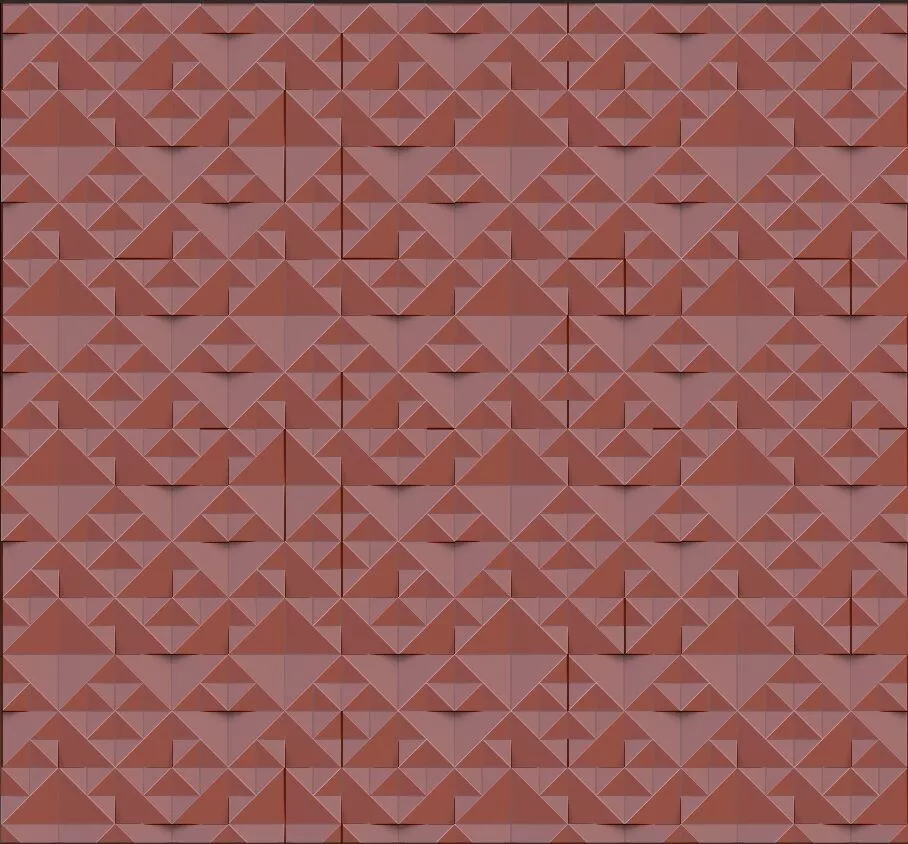 Seamless Modern Geometric Wall Texture 3D model