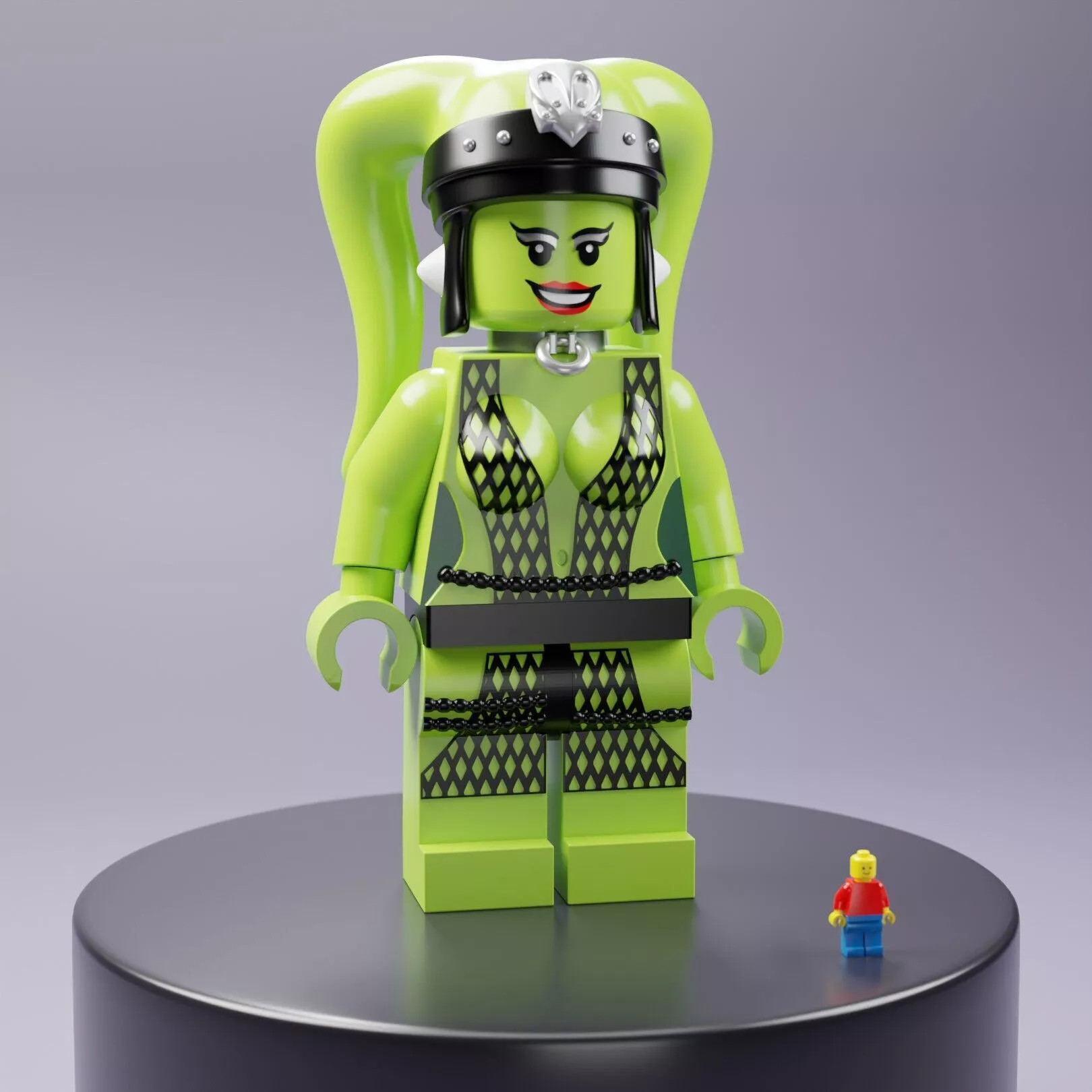 Oola Lego Maxifig - Fully Articulated 3D print model