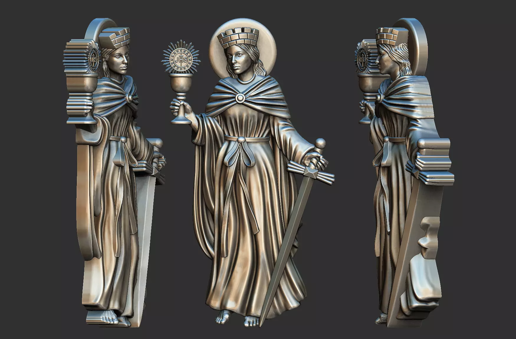 Saint Barbara - Santa 3D print model