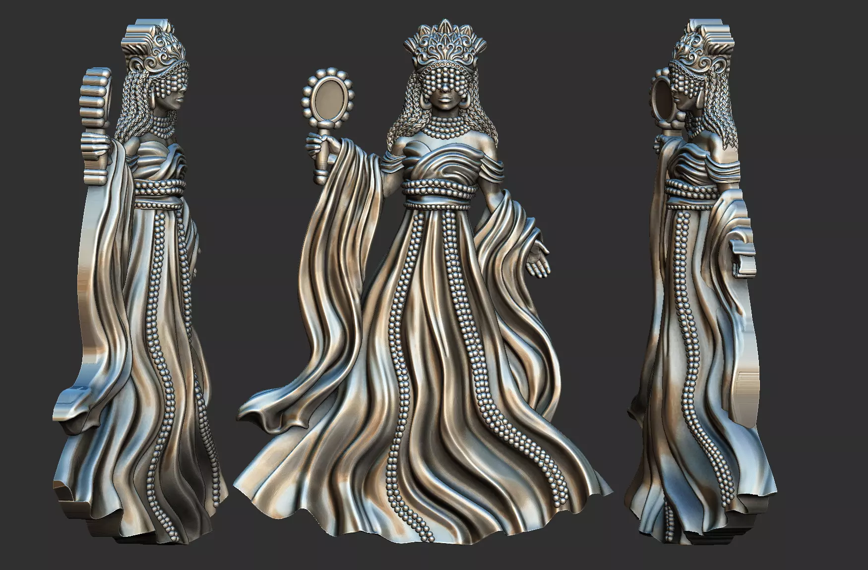 Oxum - Orixa Relief 3D print model