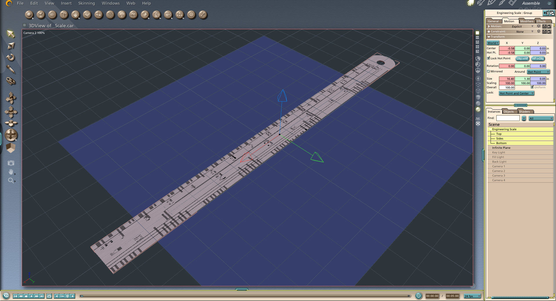 Engineering Scale Low-poly 3D model_10